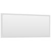 Bathroom Mirror White 35.4"x0.6"x14.6" Engineered Wood - White