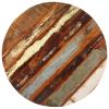 Bistro Table Round Ã˜19.7"x29.5" Solid Reclaimed Wood - Brown