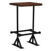 Bar Set 3 Piece Solid Reclaimed Wood - Brown