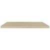 Floating Wall Shelves 2 pcs Oak 35.4"x9.3"x1.5" MDF - Brown