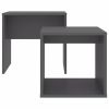 Coffee Table Set Gray 18.9"x11.8"x17.7" Engineered Wood - Grey