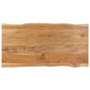 Dining Table 63"x31.5"x29.9" Solid Acacia Wood - Brown