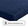 Value 6 Inch Thermobonded Polyester Filled Quilted Top Bunk Bed Mattress, Twin, Navy - Navy