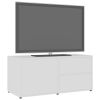 TV Cabinet White 31.5"x13.4"x14.2" Engineered Wood - White