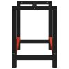 Work Bench Frame Metal 31.5"x22.4"x31.1" Black and Red - Black