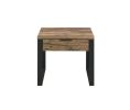 Aflo End Table; Weathered Oak & Black Finish - 82472