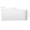 Bathroom Mirror White 39.4"x0.6"x14.6" Engineered Wood - White