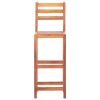 Bar Stools 2 pcs Solid Acacia Wood - Brown
