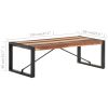 Coffee Table 47.2"x23.6"x15.7" Solid Wood with Sheesham Finish - Brown