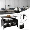 Lift Top Coffee Table-Black - as Pic