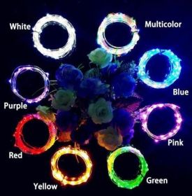 Wine Bottle Lights String 2M 20leds Christmas Decorations Copper Wire String Led Garland Lights Decor Wedding Festival Party (Option: Pink-1m-10 lights)